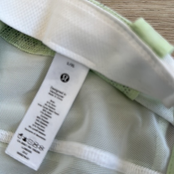 Lululemon High Ventilation Running Hat size L/xl Color kohlrabi Green/White - Picture 9 of 10